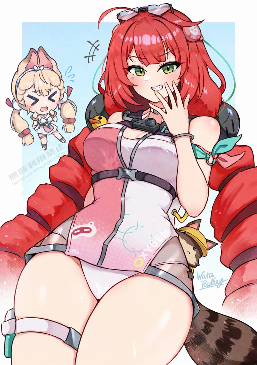 ukinami yuzuha and alice thymefield (zenless zone zero) drawn by wakaba_(wata_ridley)