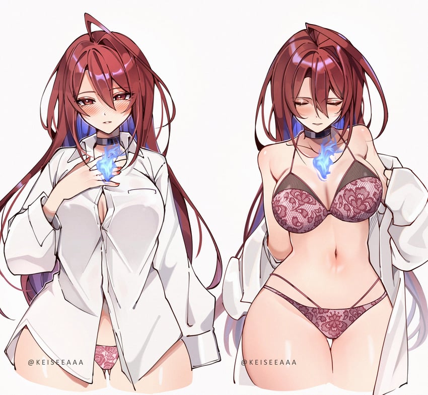 elizabeth rose bloodflame (hololive and 1 more) drawn by keisea