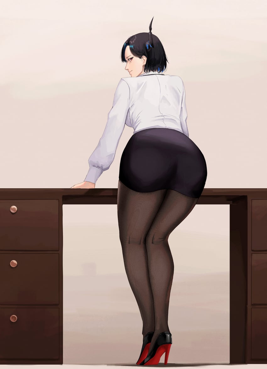 nerissa ravencroft (hololive and 1 more) drawn by mairu_(user_2757)