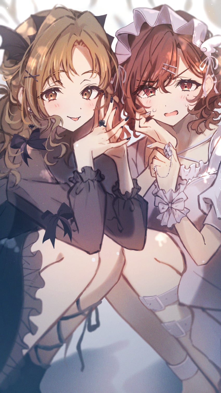 higuchi madoka and ichikawa hinana (idolmaster and 1 more) drawn by umeume_(totoya)