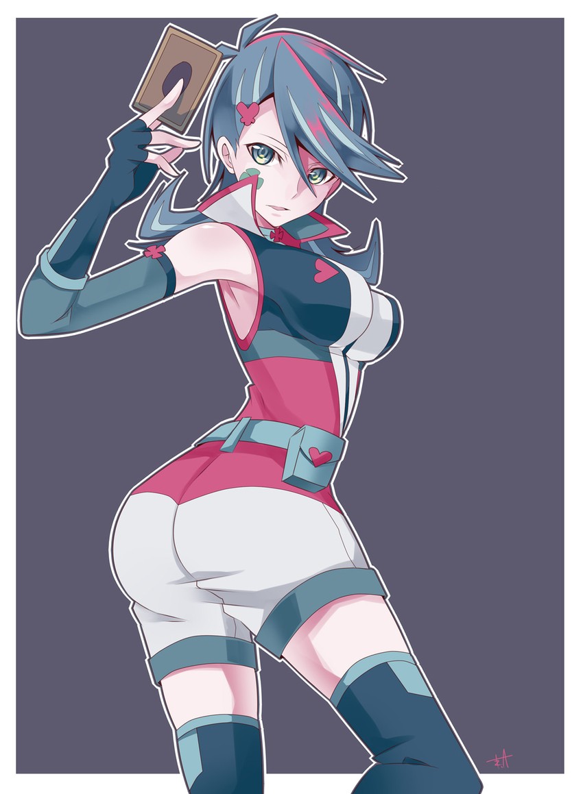 zaizen aoi and blue girl (yu-gi-oh! and 1 more) drawn by akisaki