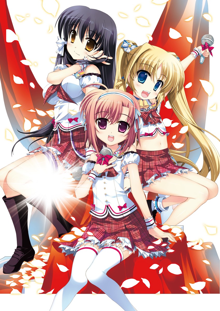 usaki yurina, suzuhira airi, and akiyama mayu (smile shooter) drawn by fujima_takuya
