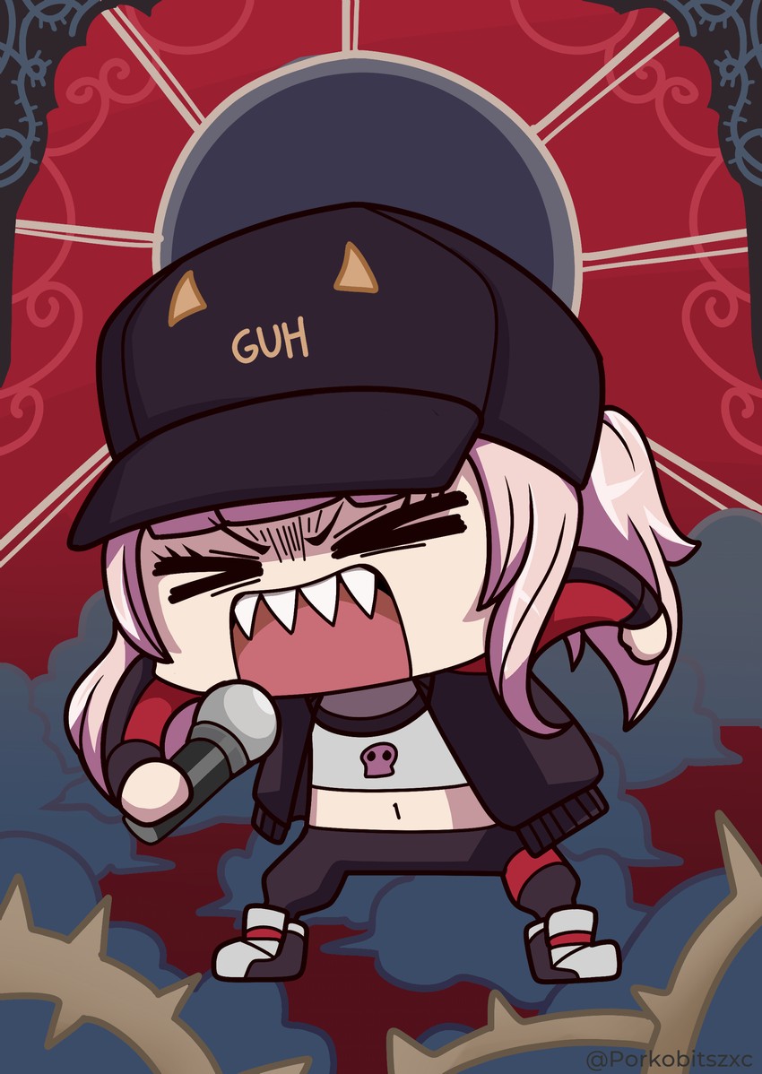 mori calliope (hololive and 1 more) drawn by porko
