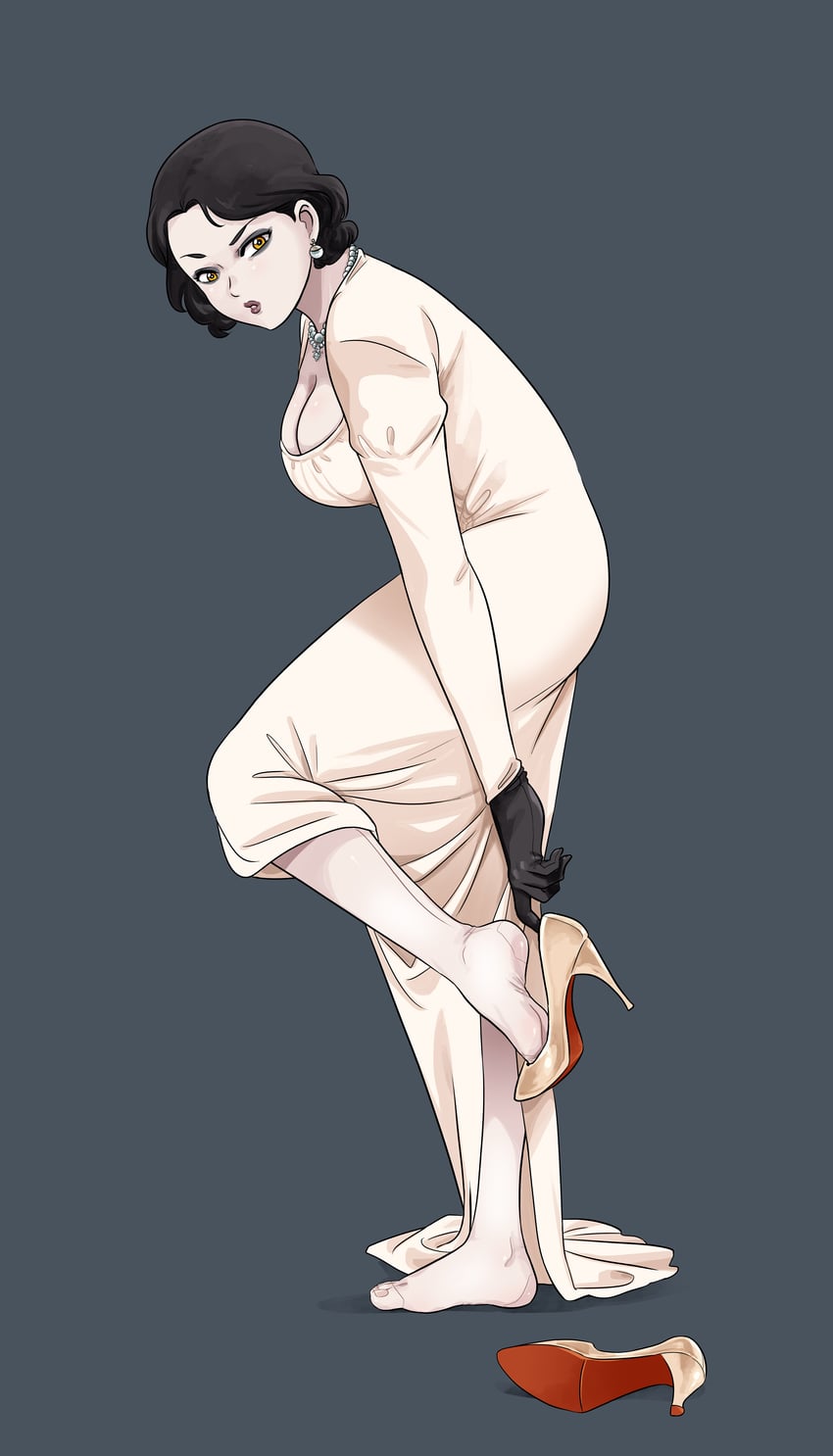 alcina dimitrescu (resident evil and 1 more) drawn by lost_one_zero