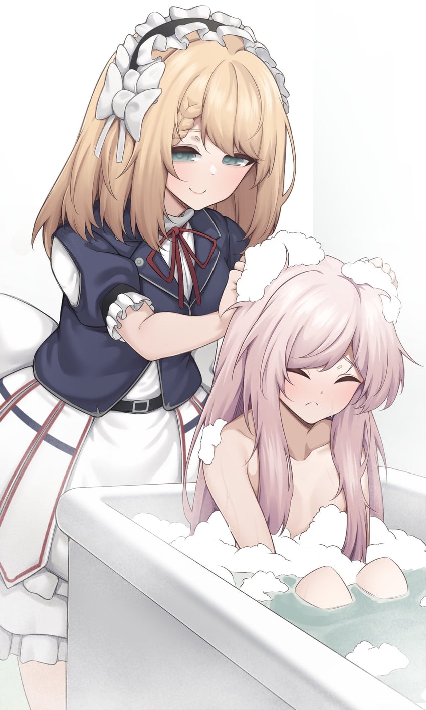 g36, centaureissi, and melanie (girls' frontline and 1 more) drawn by act_(xadachit)
