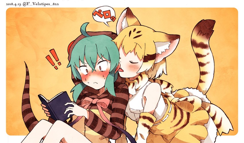 tsuchinoko and sand cat (kemono friends) drawn by enk_0822