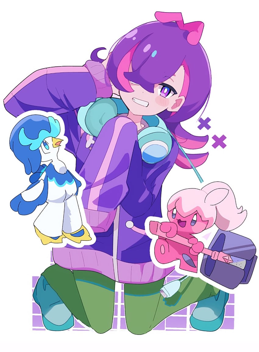 dot, quaxwell, and tinkatuff (pokemon and 1 more) drawn by piyo_(toripoke710)