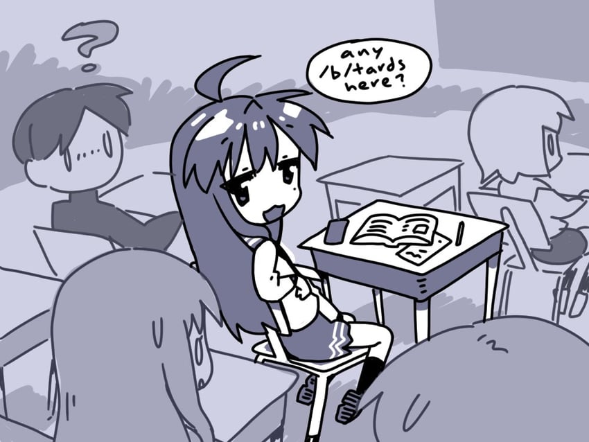 izumi konata (lucky star and 1 more) drawn by loneoni