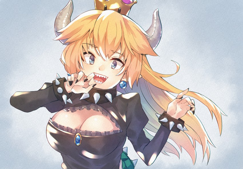 bowsette (mario and 1 more) drawn by eichan_(eichanidfi)
