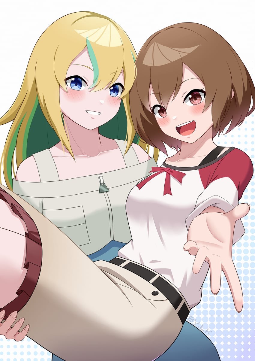 yamanouchi kano and kouzuki mahiru (yoru no kurage wa oyogenai) drawn by lemon_kele