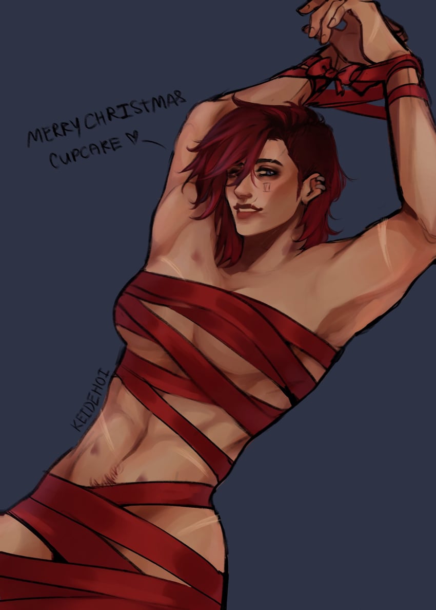 vi and arcane vi (league of legends and 1 more) drawn by keidehoi