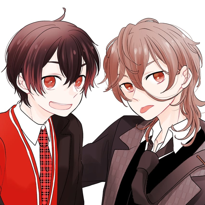 yuankun and uri (colorful peach) drawn by maru_(memoriatechnica)