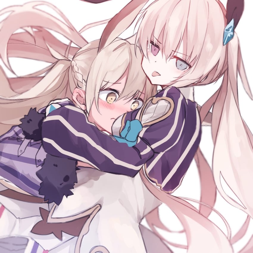 chaos alice and chaos white rabbit (grimms notes) drawn by iumi_urura