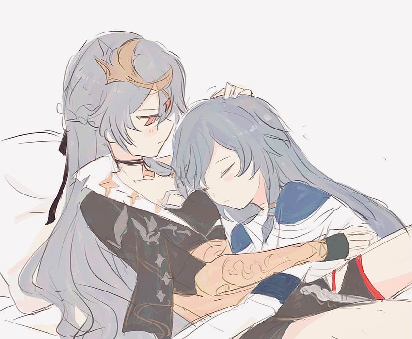 fu hua and herrscher of sentience (honkai and 1 more) drawn by tya_tya_3rd
