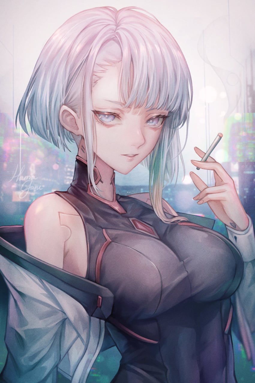 lucy (cyberpunk and 1 more) drawn by hama_guri