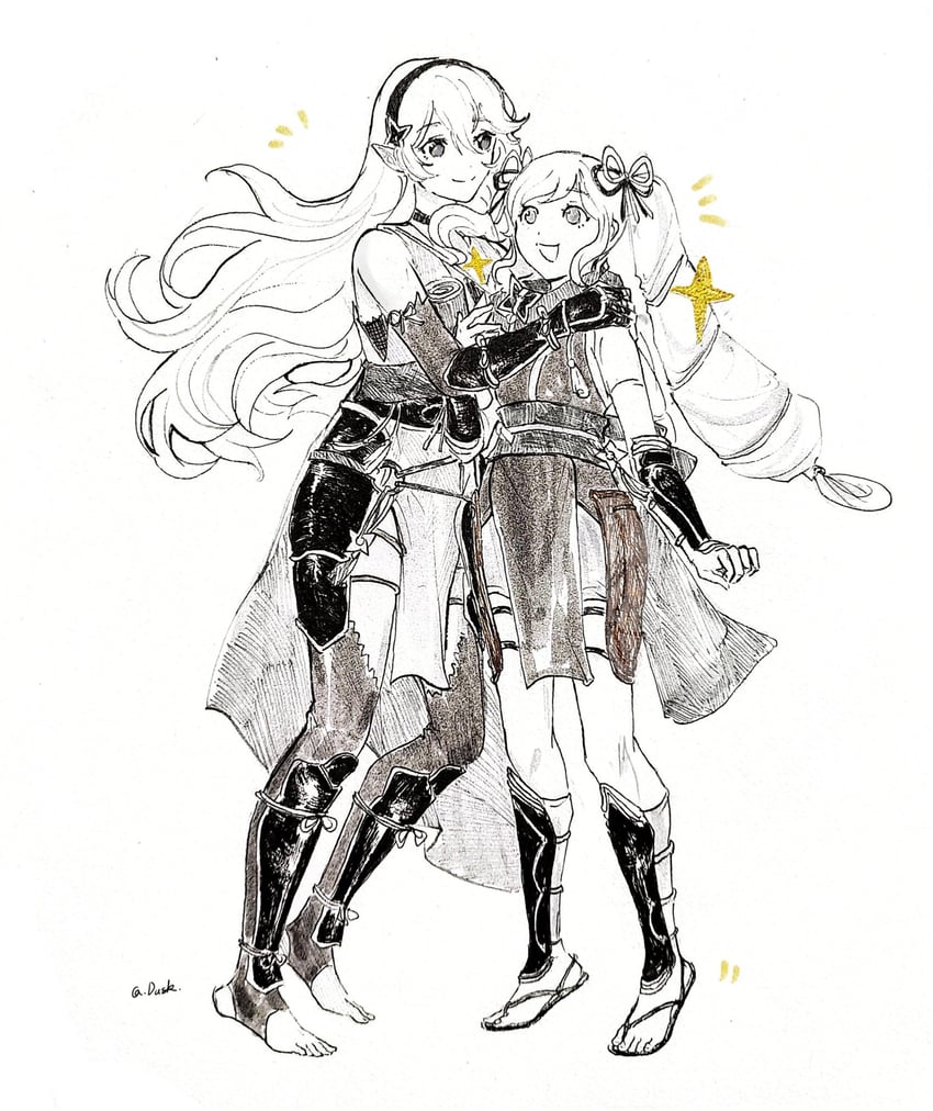 female corrin and elise (fire emblem and 2 more) drawn by nearlydusk