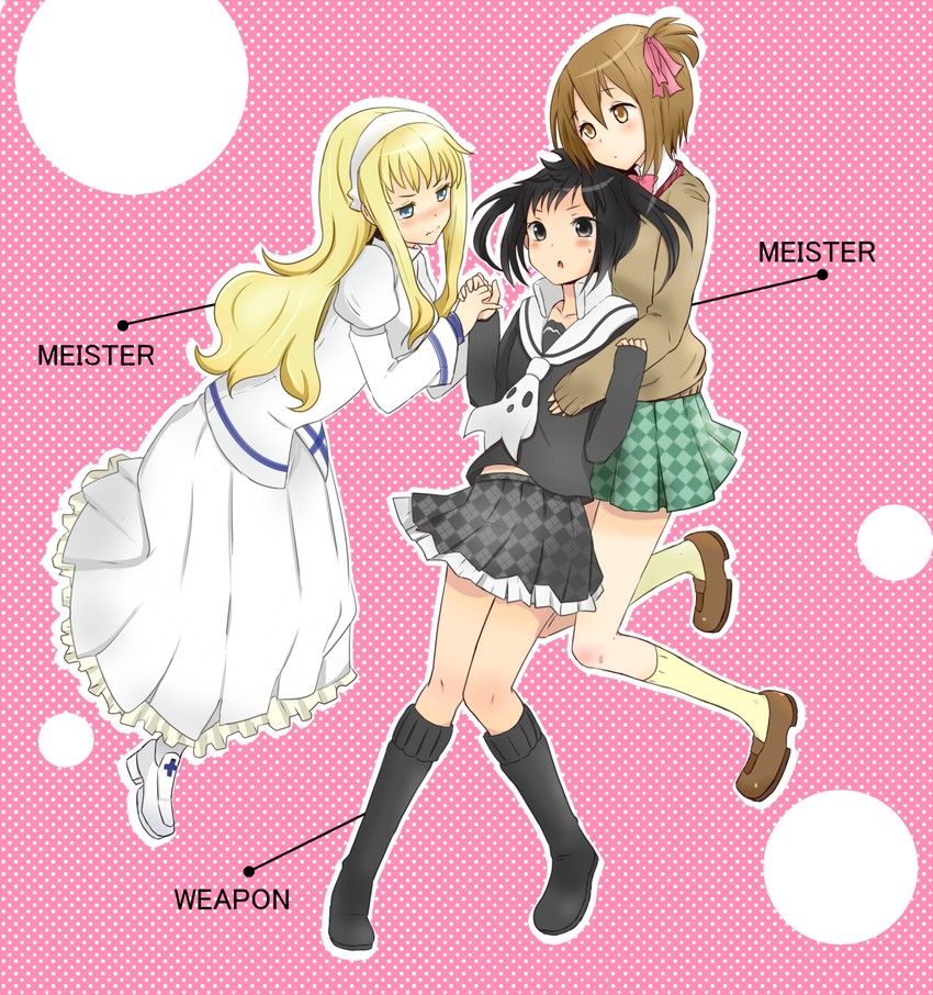 harudori tsugumi, anya hepburn, and tatane meme (soul eater and 1 more) drawn by shimatsun_(moroheiyanasu)