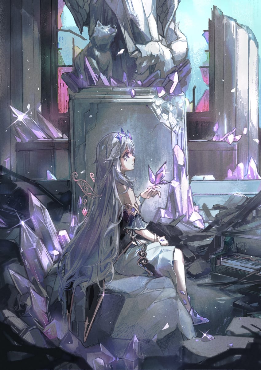 koseki bijou (hololive and 1 more) drawn by toona79826316