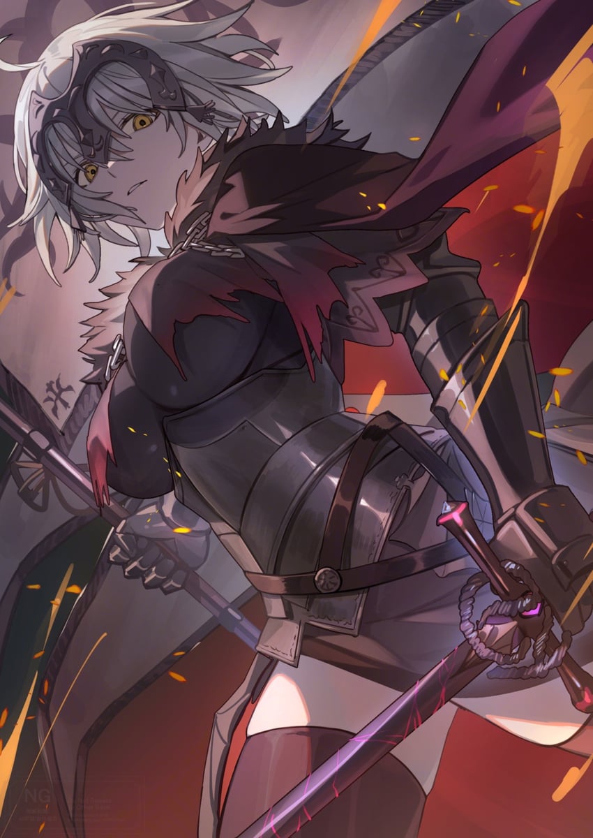 jeanne d'arc alter (fate and 1 more) drawn by tsugutoku