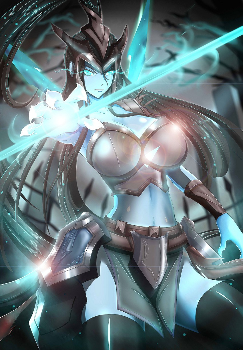 kalista (league of legends) drawn by torahime_(roland00)