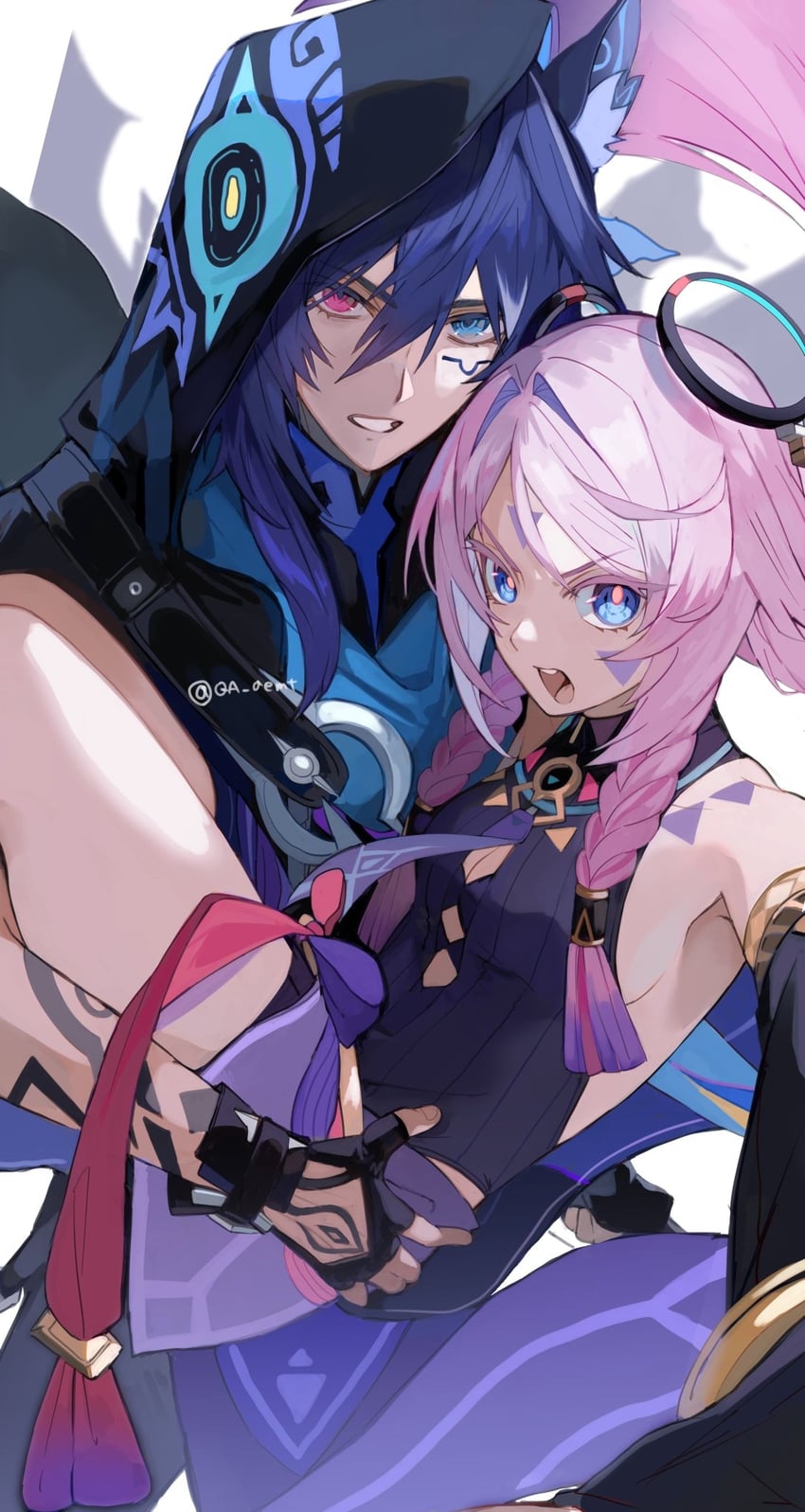citlali and ororon (genshin impact) drawn by moku_moku0930