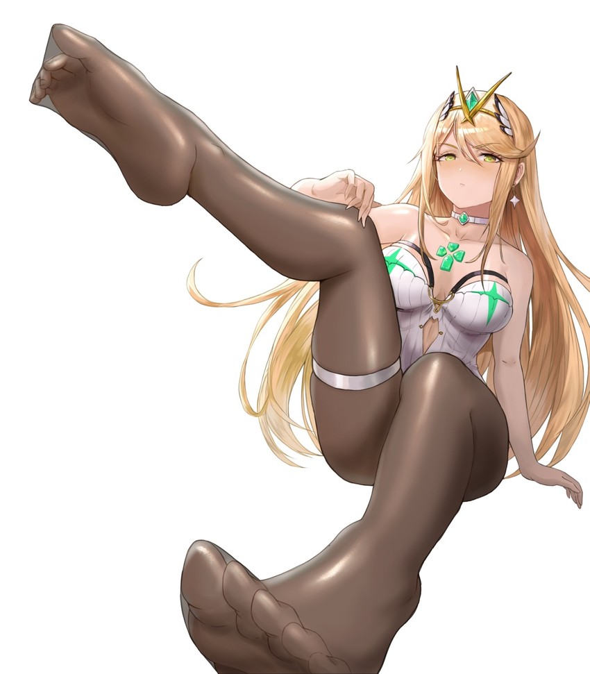 mythra (xenoblade chronicles and 2 more) drawn by lieqi_hun