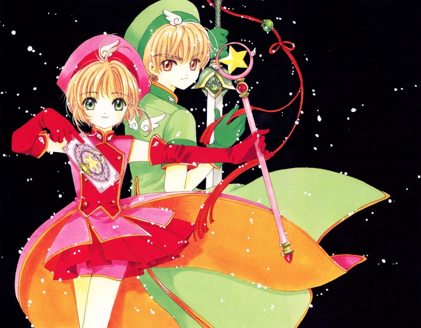 kinomoto sakura and li syaoran (cardcaptor sakura) drawn by clamp_(circle)