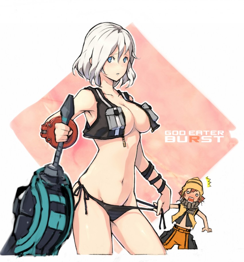 alisa ilinichina amiella and fujiki kouta (god eater and 1 more) drawn by keypot