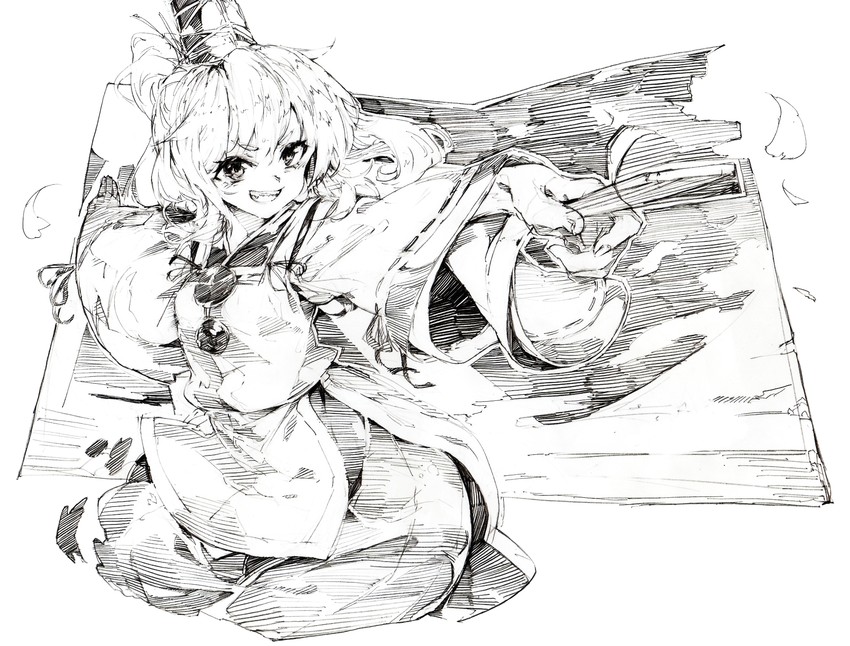 mononobe no futo (touhou) drawn by oshake