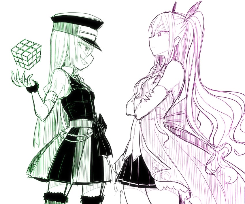 alina gray and ami ria (mahou shoujo madoka magica and 1 more) drawn by ken_(koala)