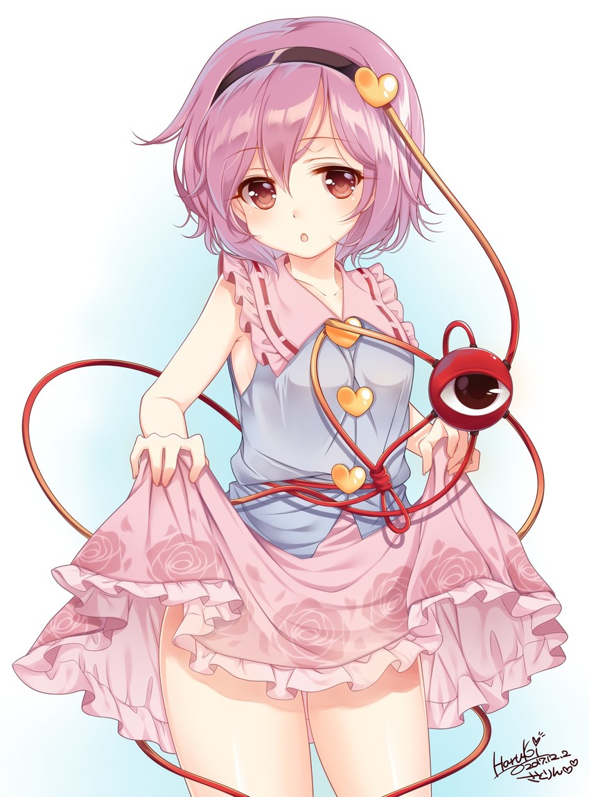 komeiji satori (touhou) drawn by haruki_(colorful_macaron)