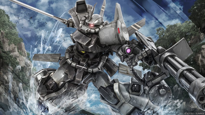 gouf flight type (gundam and 3 more) drawn by tenjin_hidetaka