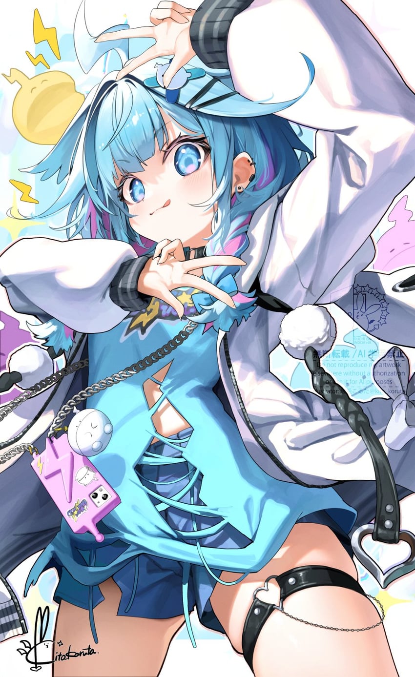 mizumiya su (hololive and 1 more) drawn by kito_koruta and koruta_(nekoimo)