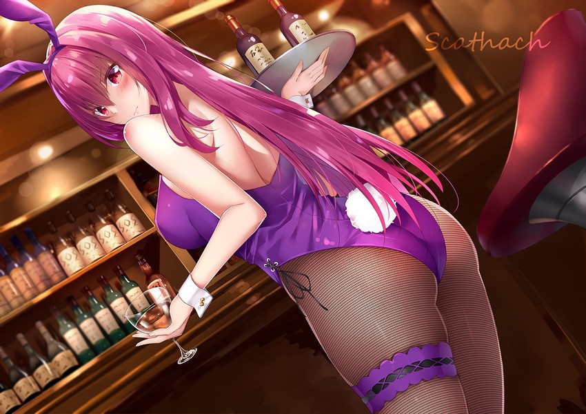 scathach (fate and 1 more) drawn by rong_yi_tan