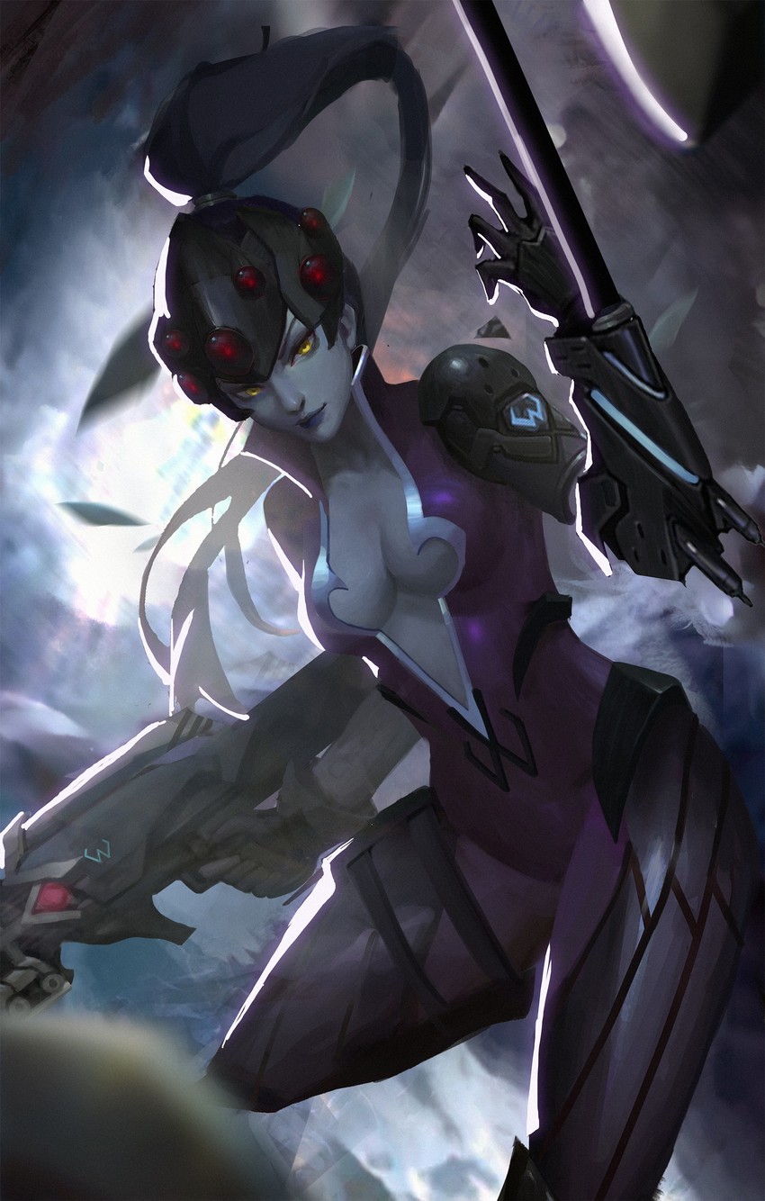widowmaker (overwatch and 1 more) drawn by z_boo