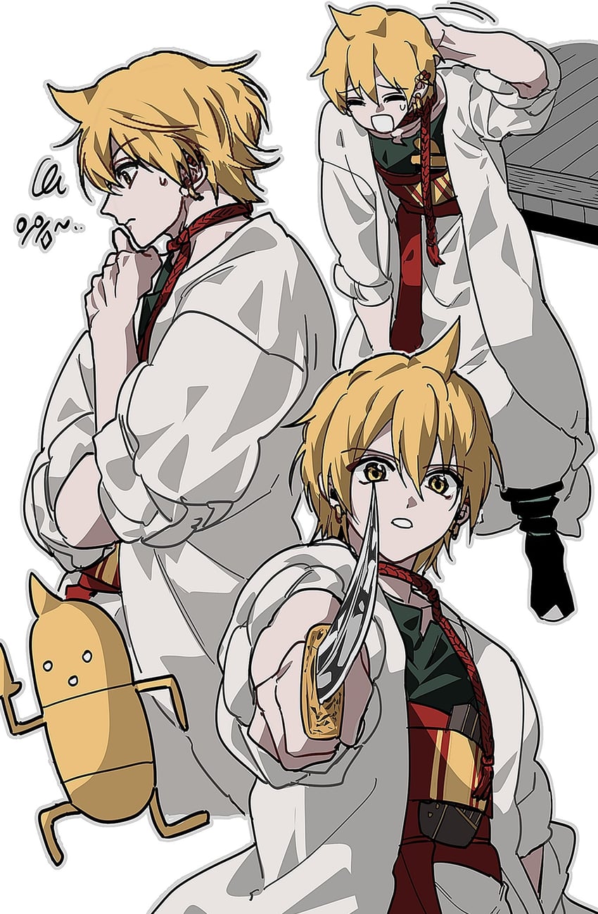 alibaba saluja (magi the labyrinth of magic) drawn by j_af_ar