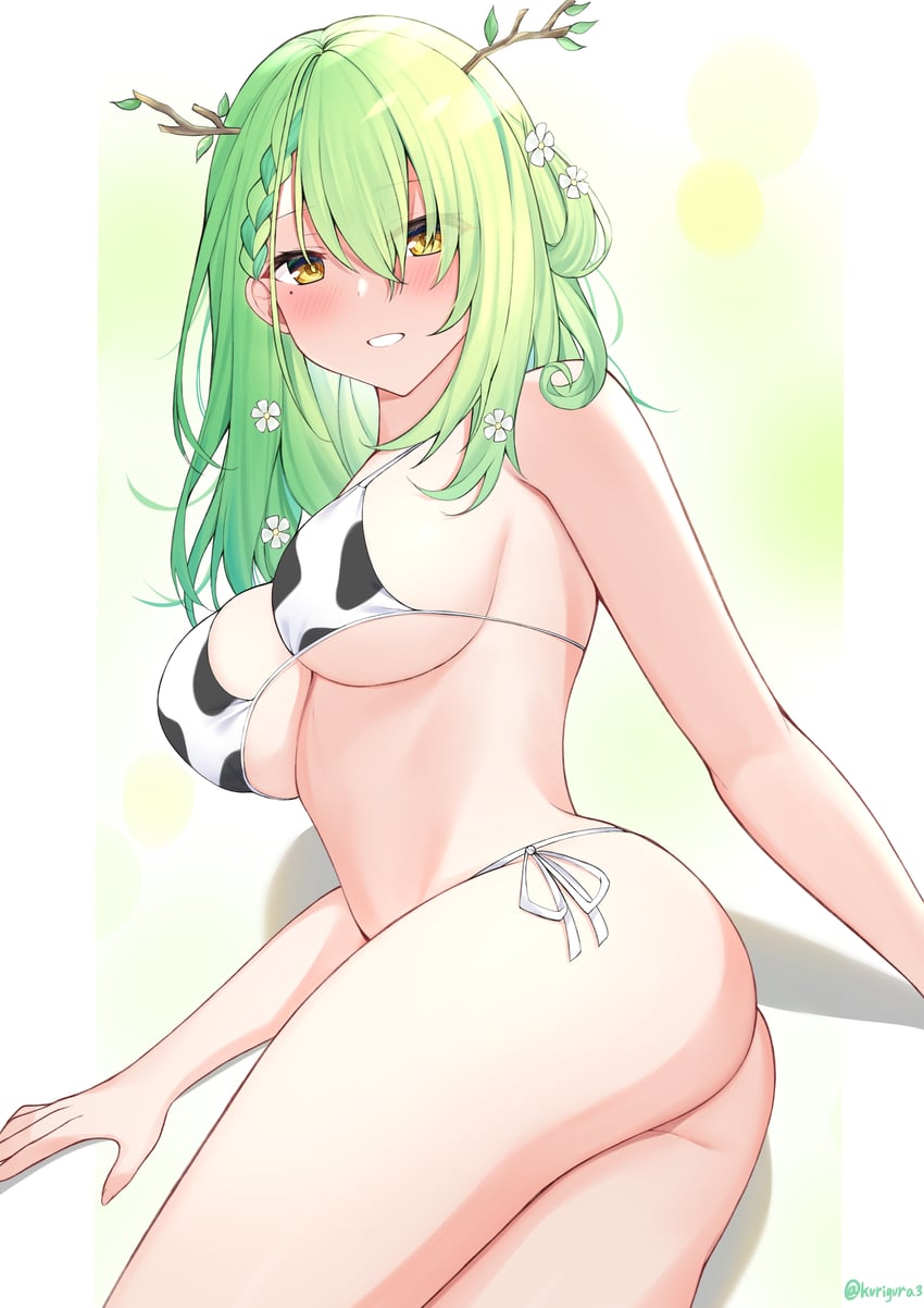 ceres fauna (hololive and 1 more) drawn by kurigura_(sketch_san)