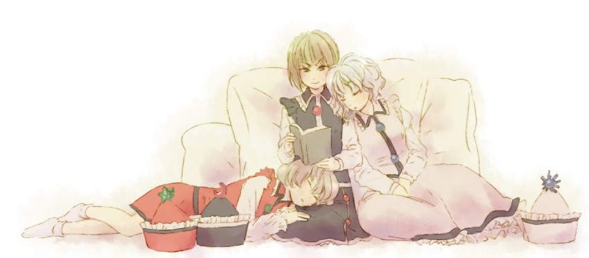 lunasa prismriver, merlin prismriver, and lyrica prismriver (touhou) drawn by mow_(momom)
