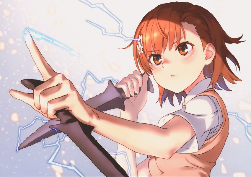 misaka mikoto (toaru majutsu no index and 1 more) drawn by raika9