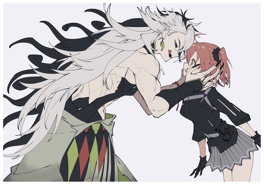 fujimaru ritsuka and ashiya douman (fate and 1 more) drawn by angellyuna