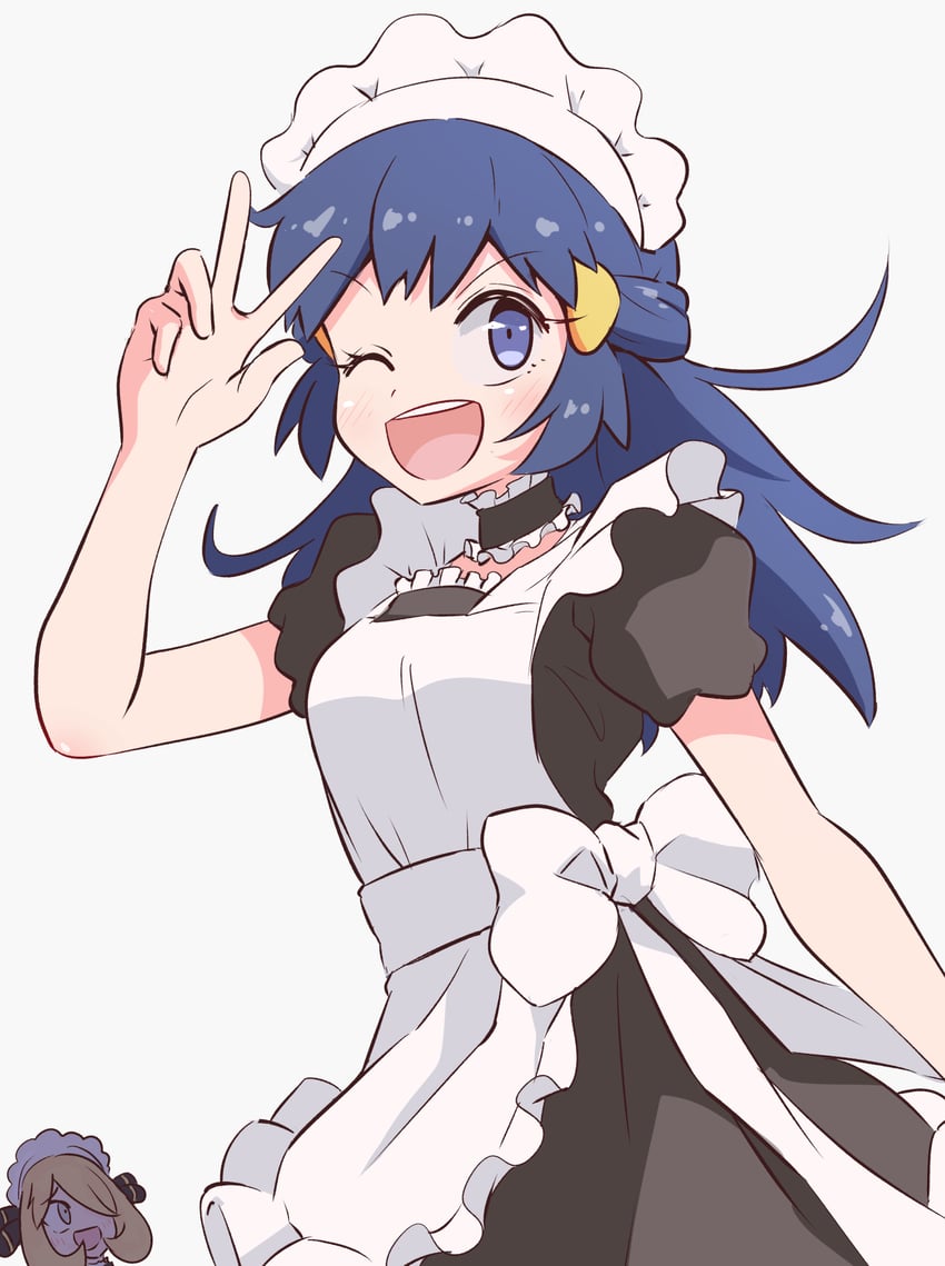 dawn and cynthia (pokemon and 1 more) drawn by kurachi_mizuki