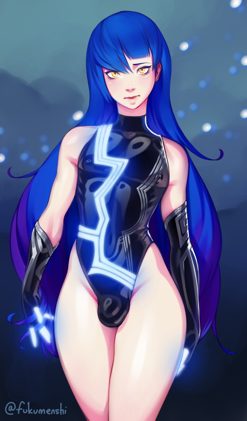 protagonist (shin megami tensei and 1 more) drawn by fukumenshi