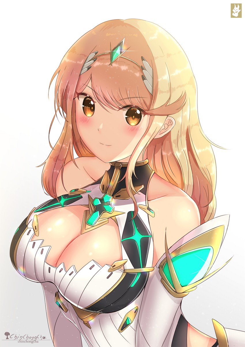mythra (xenoblade chronicles and 1 more) drawn by chinchongcha
