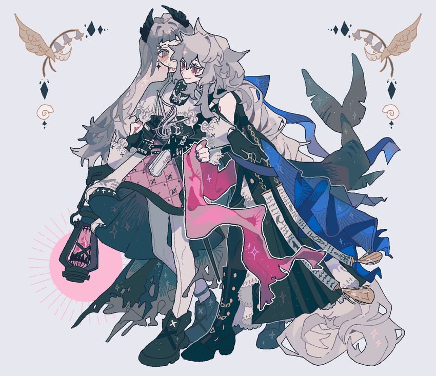 specter, irene, and specter the unchained (arknights) drawn by huiqiu9