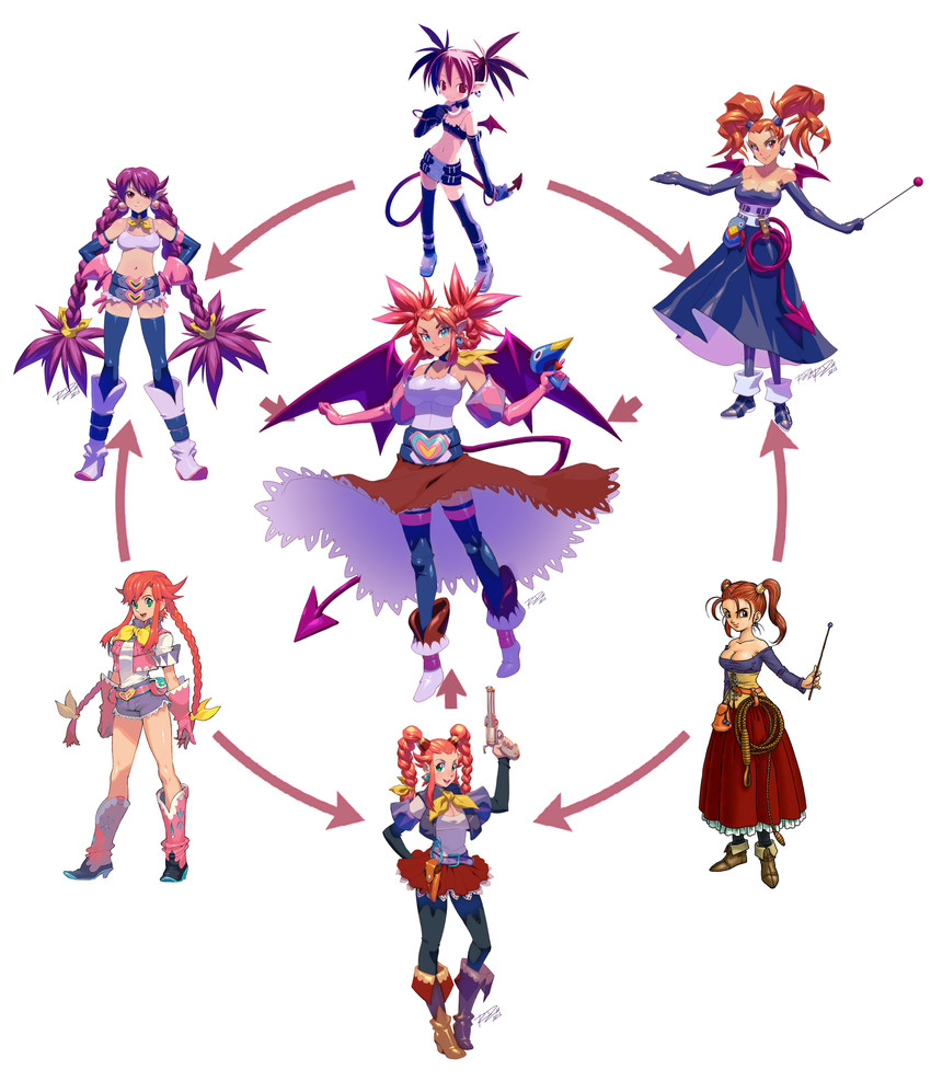 etna, jessica albert, and rebecca streisand (dragon quest and 5 more) drawn by robaato