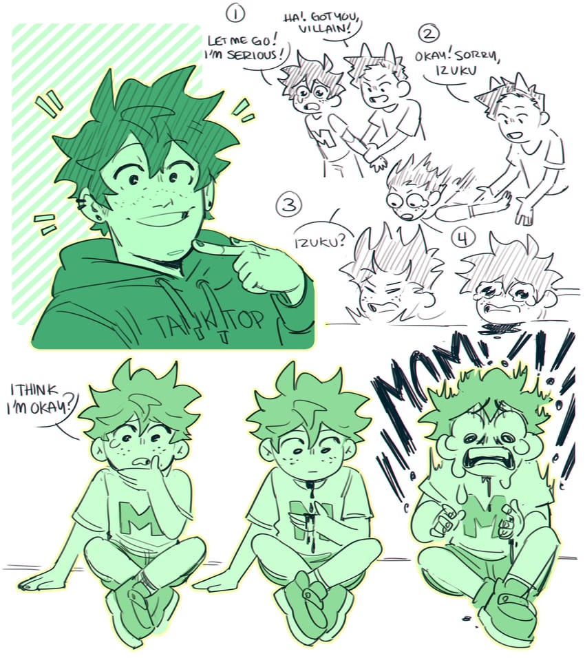midoriya izuku (boku no hero academia) drawn by habkart