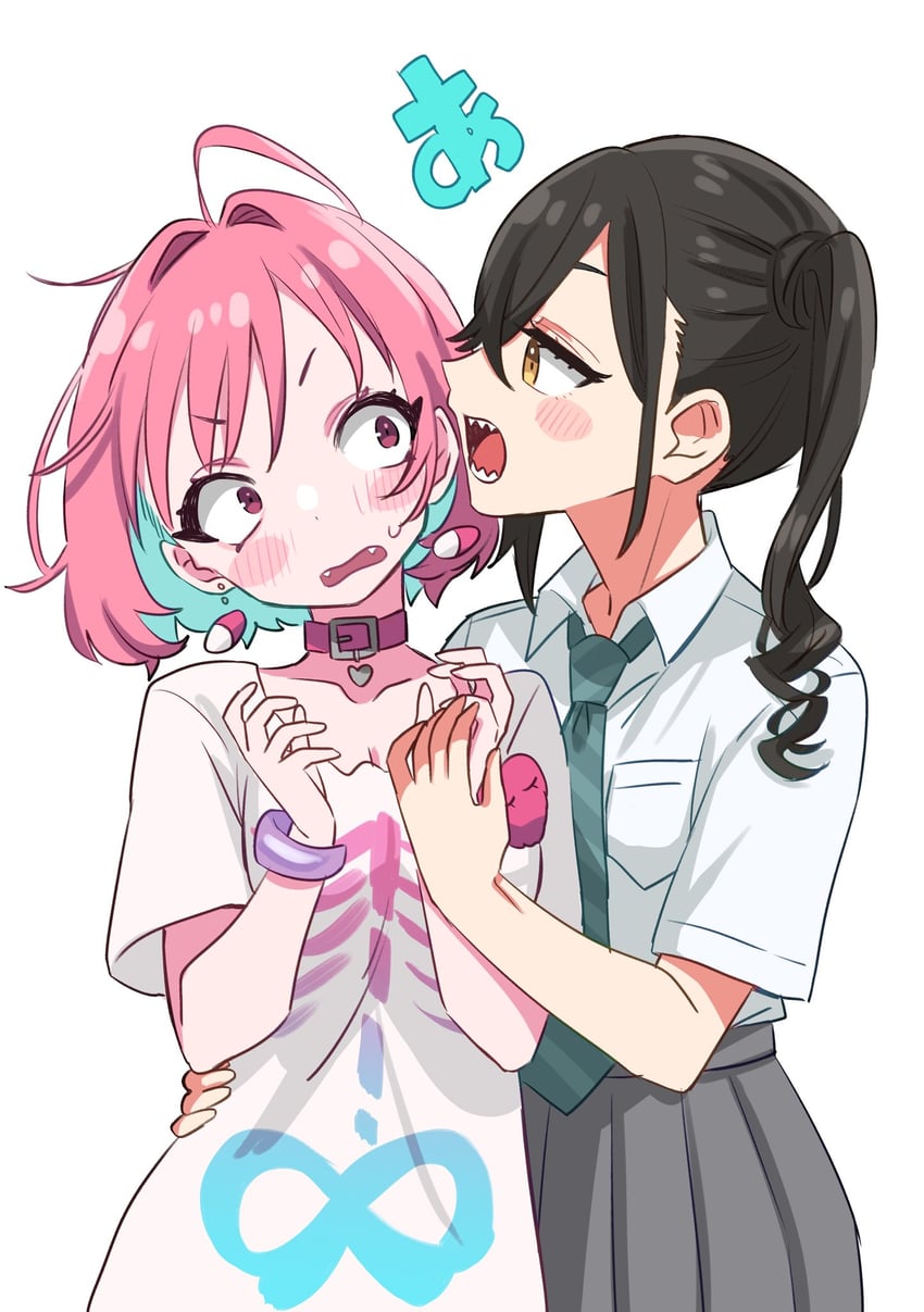 yumemi riamu and sunazuka akira (idolmaster and 1 more) drawn by sukoyaka_(100hituzi)