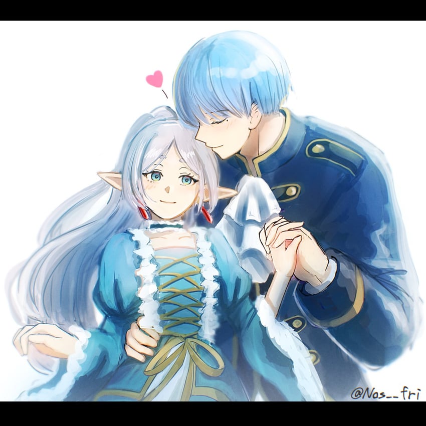 frieren and himmel (sousou no frieren) drawn by nos_fri