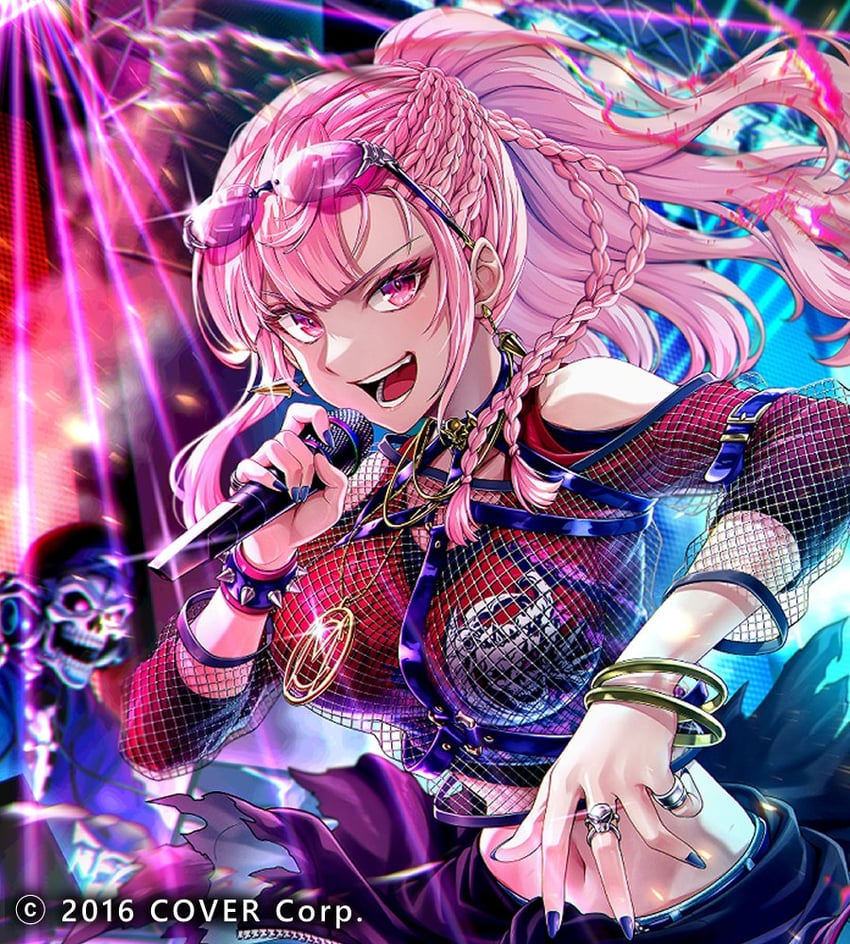 mori calliope and deadbeat (hololive and 1 more) drawn by buru-dai