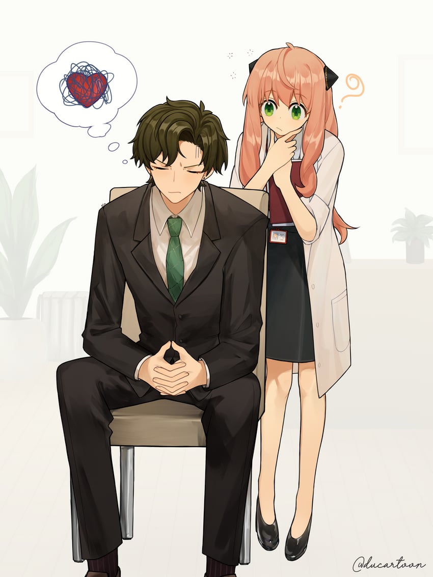 anya and damian desmond (spy x family) drawn by ducartoon